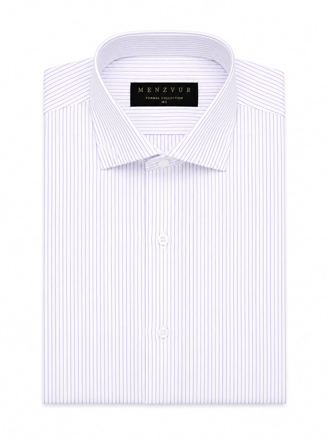 Premium White Pinstripe Dress Shirt