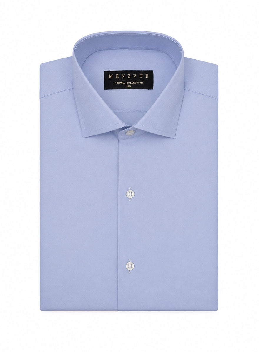 Plain Powder Blue Formal Shirt