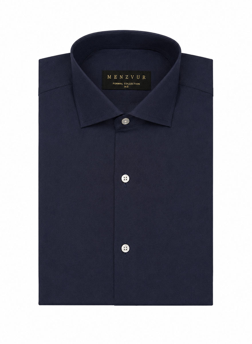 Plain Navy Formal Shirt