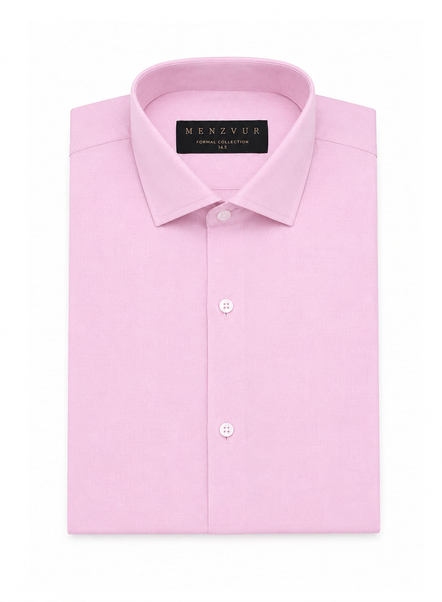 Plain Light Pink Formal Shirt